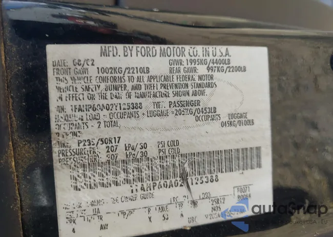 1FAHP60A02Y125388: 43015798