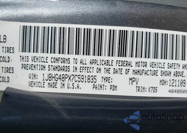 1J8HG48PX7C591835: 43015813