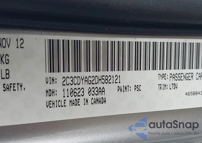 2C3CDYAG2DH582121: 43014940