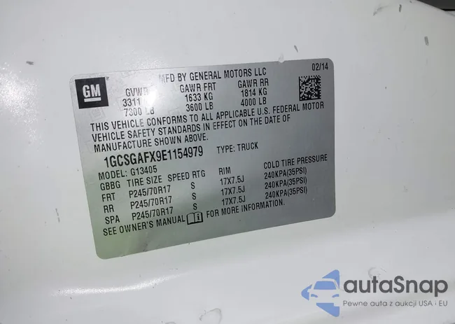 1GCSGAFX9E1154979: 43015090