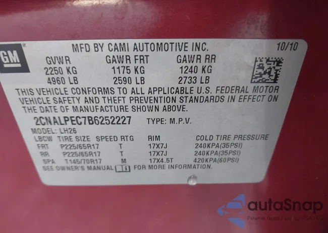 2CNALPEC7B6252227: 43015129