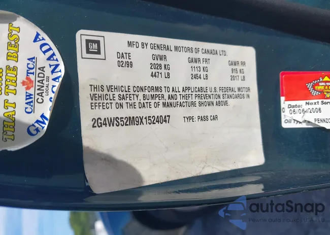 2G4WS52M9X1524047: 43016469