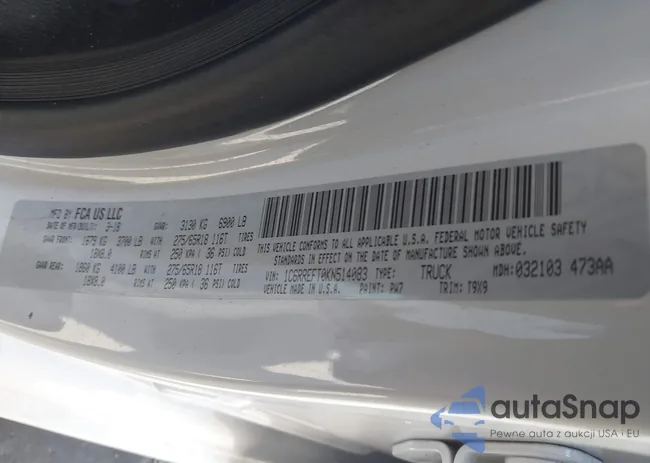 1C6RREFT0KN514083: 43016483