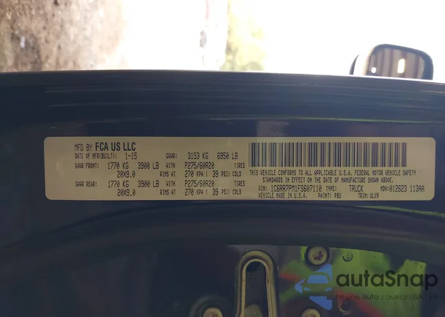 1C6RR7PM1FS607110: 43016574