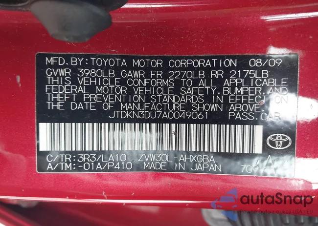 JTDKN3DU7A0049061: 43016643