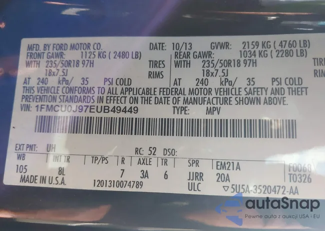 1FMCU0J97EUB49449: 43016668