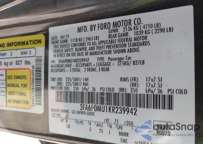 3FA6P0MU1KR239942: 43016678