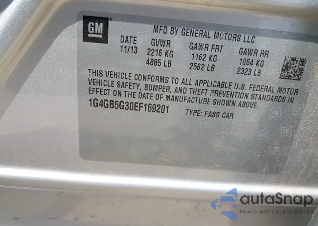 1G4GB5G30EF169201: 43016764