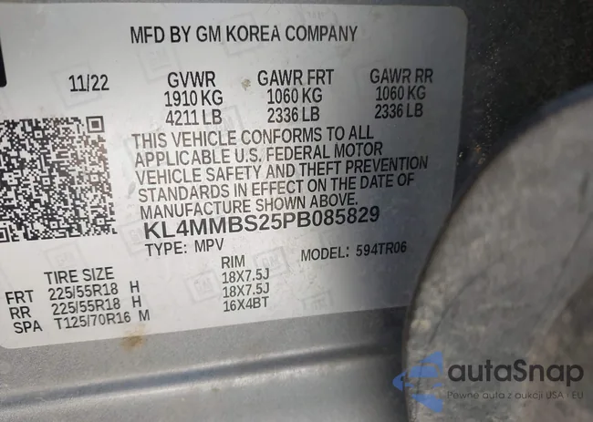 KL4MMBS25PB085829: 43016796