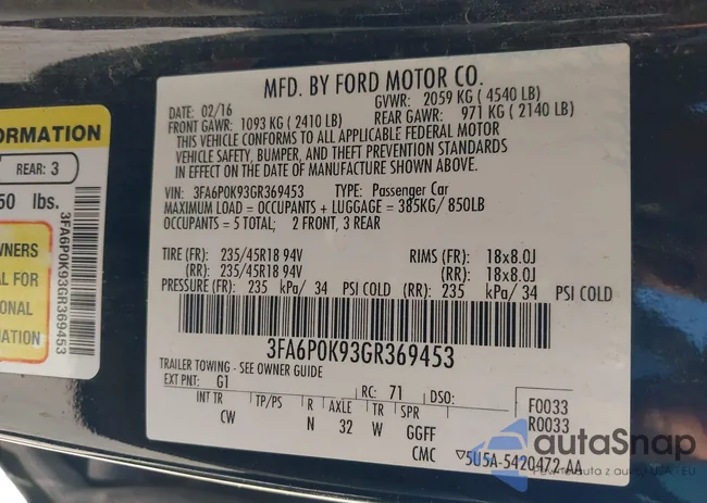 3FA6P0K93GR369453: 43016864