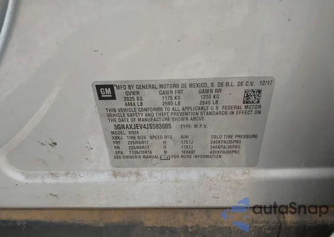 3GNAXJEV4JS583085: 43015896