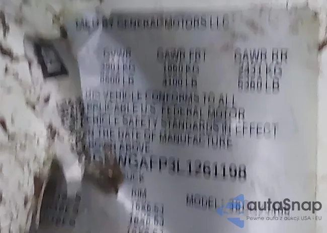 1GCWGAFP3L1261198: 43016029