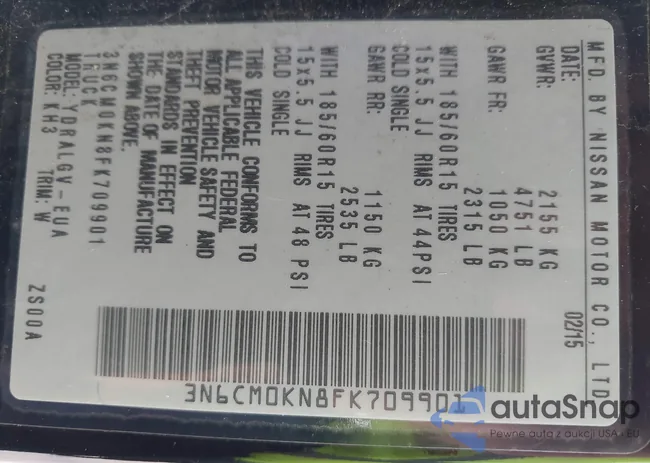 3N6CM0KN8FK709901: 43016051