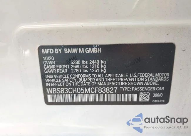 WBS83CH05MCF83827: 43016080