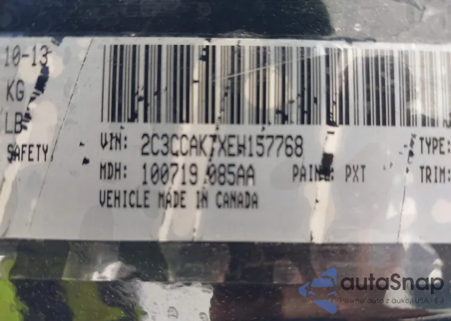 2C3CCAKTXEH157768: 43017307
