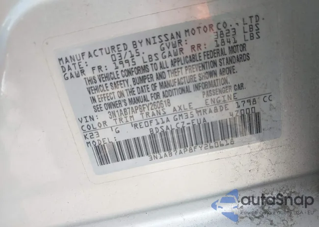 3N1AB7AP8FY260618: 43017401