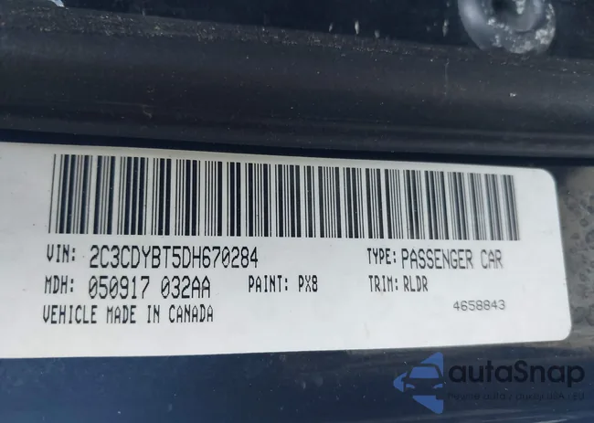 2C3CDYBT5DH670284: 43017690