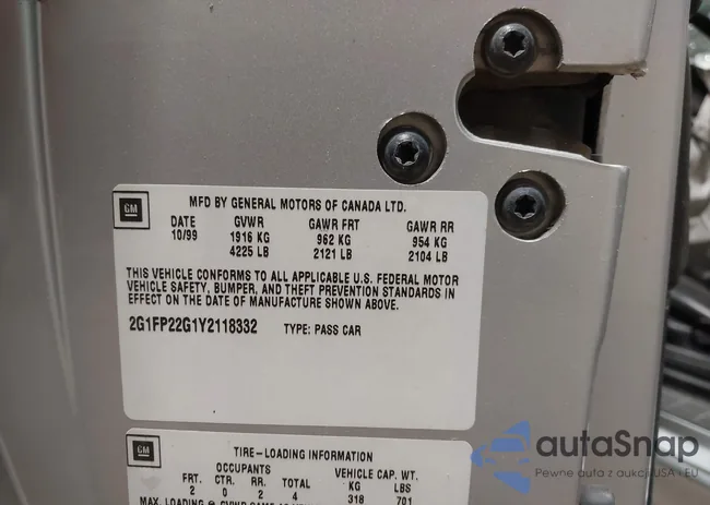 2G1FP22G1Y2118332: 43017815