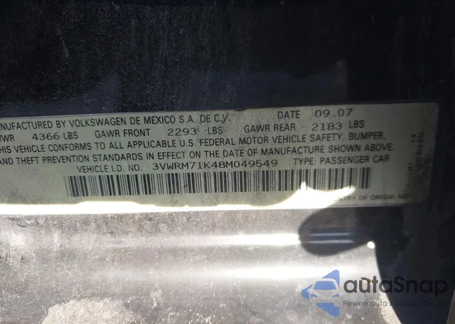 3VWRM71K48M049549: 43017235