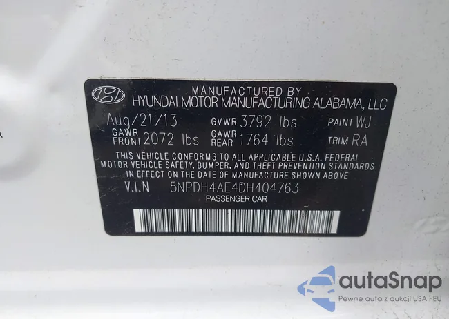 5NPDH4AE4DH404763: 43017269