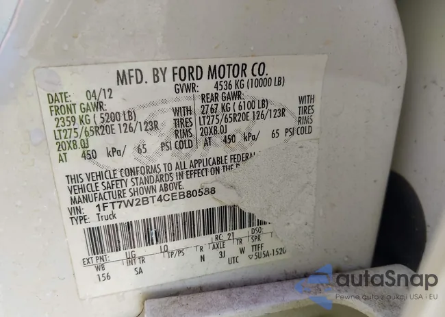 1FT7W2BT4CEB80588: 43018329