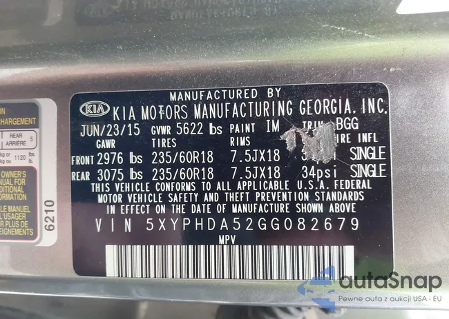 5XYPHDA52GG082679: 43018488