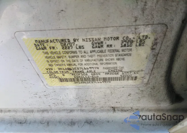 3N1AB61E57L669974: 43018553