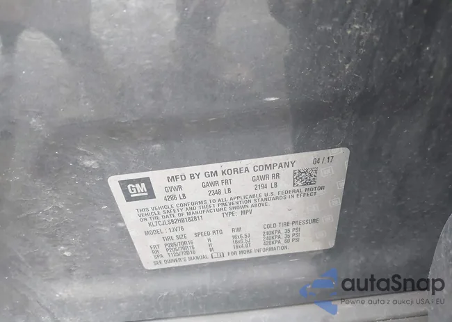 KL7CJLSB2HB182811: 43018574