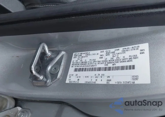 1FMCU0JX3GUC86017: 43018809