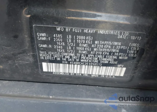 4S4BRCAC2E3250513: 43018848