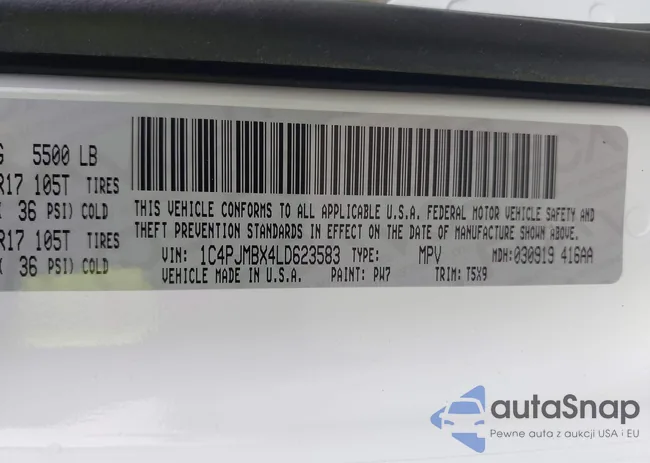 1C4PJMBX4LD623583: 43018857