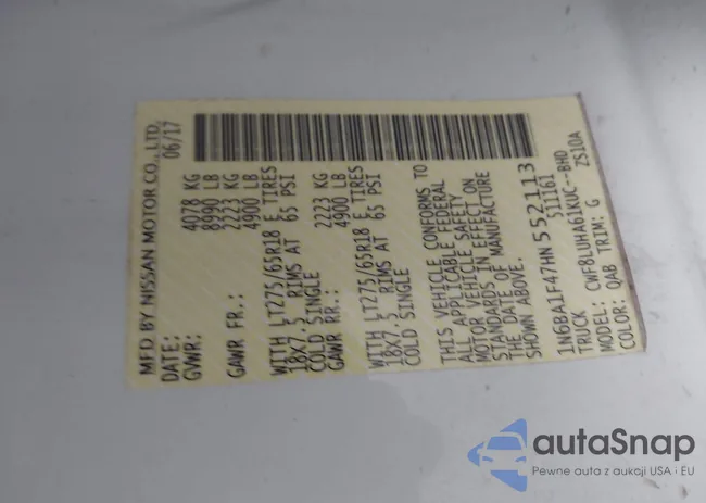 1N6BA1F47HN552113: 43018864