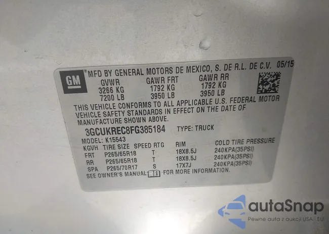 3GCUKREC8FG385184: 43017896