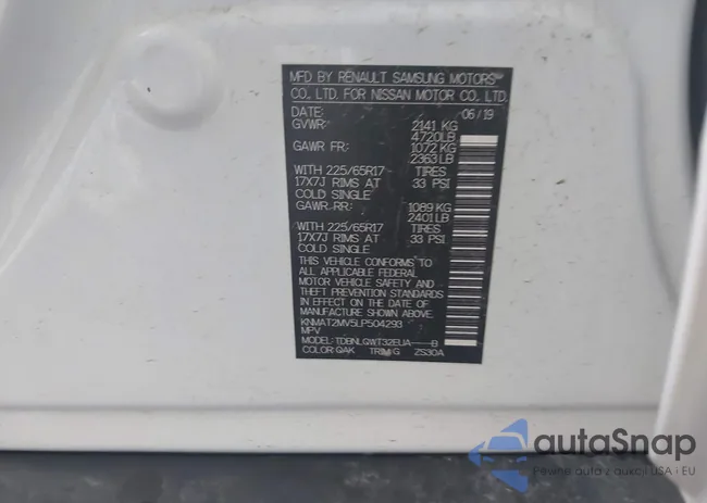 KNMAT2MV5LP504293: 43017906