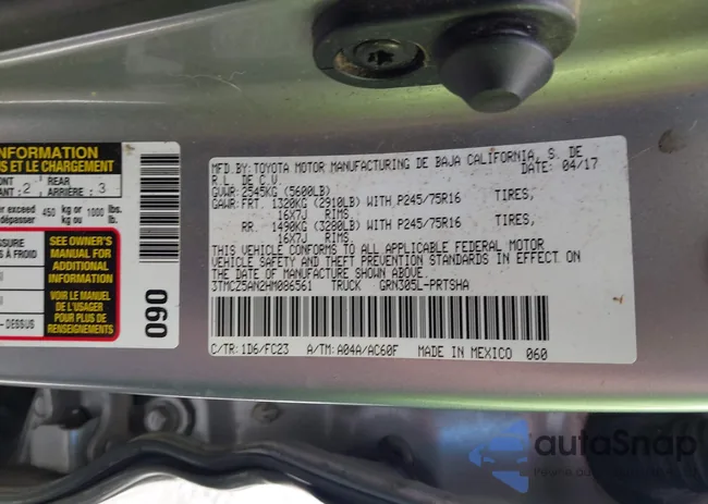 3TMCZ5AN2HM086561: 43018052