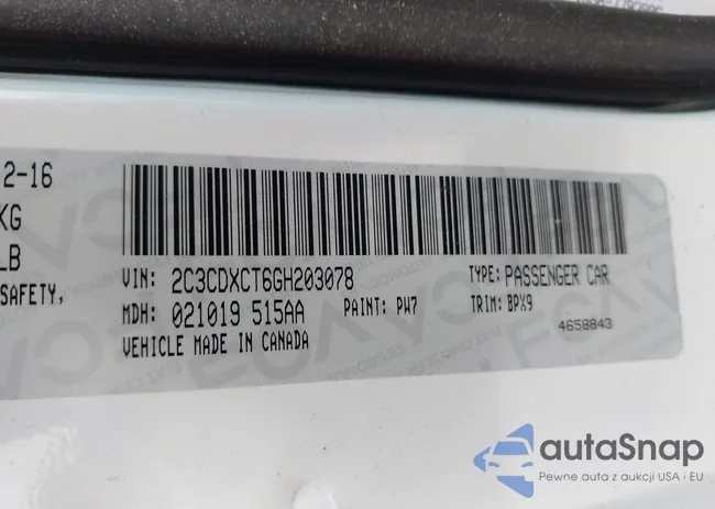 2C3CDXCT6GH203078: 43018065