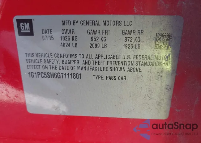 1G1PC5SH6G7111801: 43018223