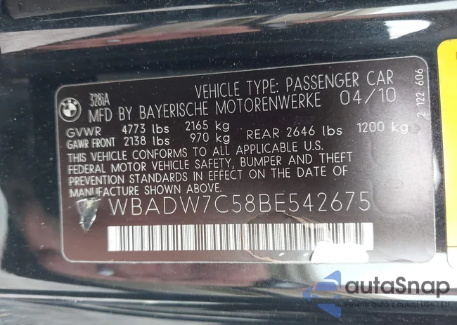 WBADW7C58BE542675: 43019281