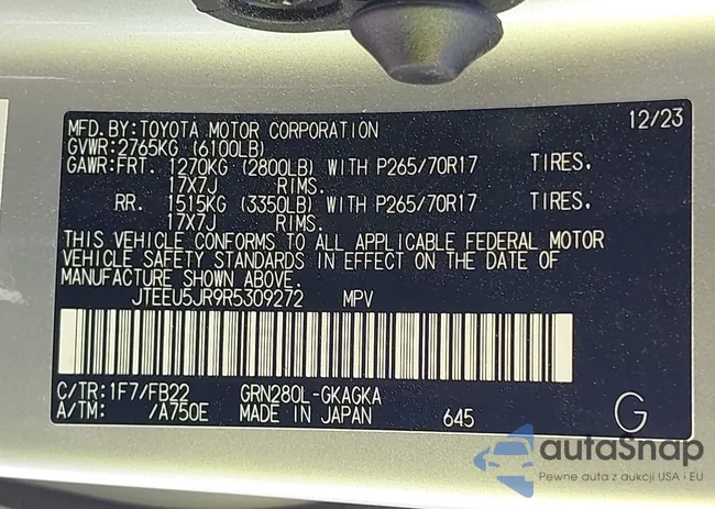 JTEEU5JR9R5309272: 43019282