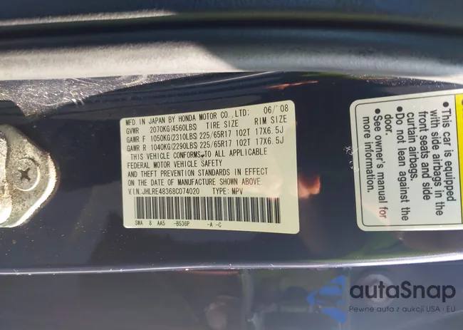 JHLRE48368C074020: 43019467