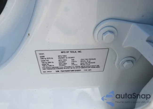 7SAYGDEF3NF326891: 43019489