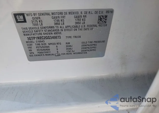 3GTP1NEC2GG349873: 43019513