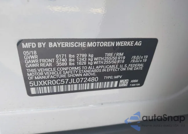 5UXKR0C57JL072480: 43019533