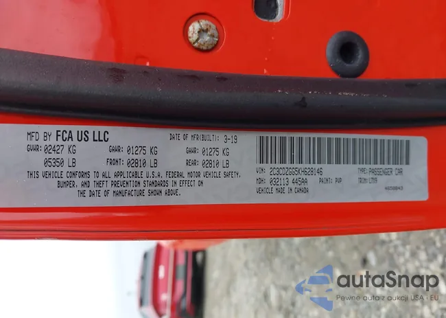 2C3CDZGG5KH628146: 43019820