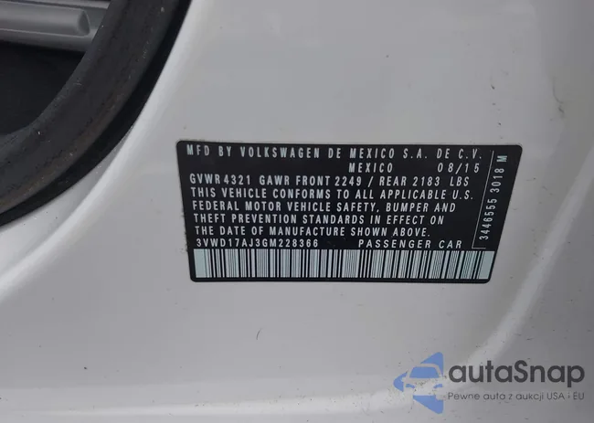 3VWD17AJ3GM228366: 43018875