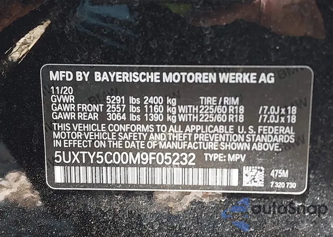 5UXTY5C00M9F05232: 43018953