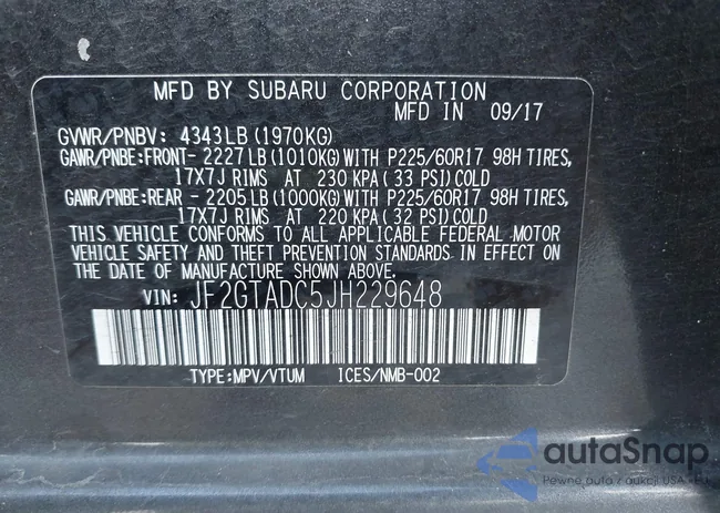 JF2GTADC5JH229648: 43019157