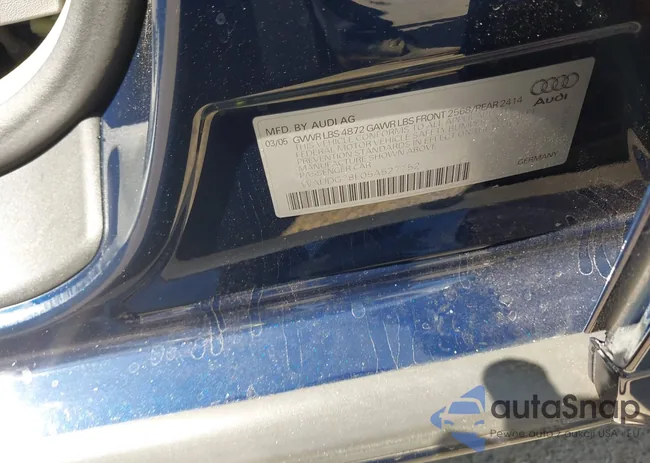 WAUDG78E05A527752: 43020288