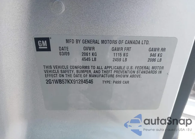 2G1WB57KX91284546: 43020374