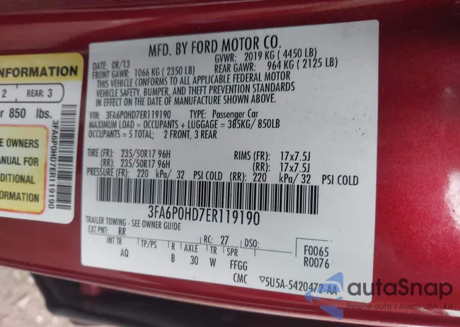 3FA6P0HD7ER119190: 43020693